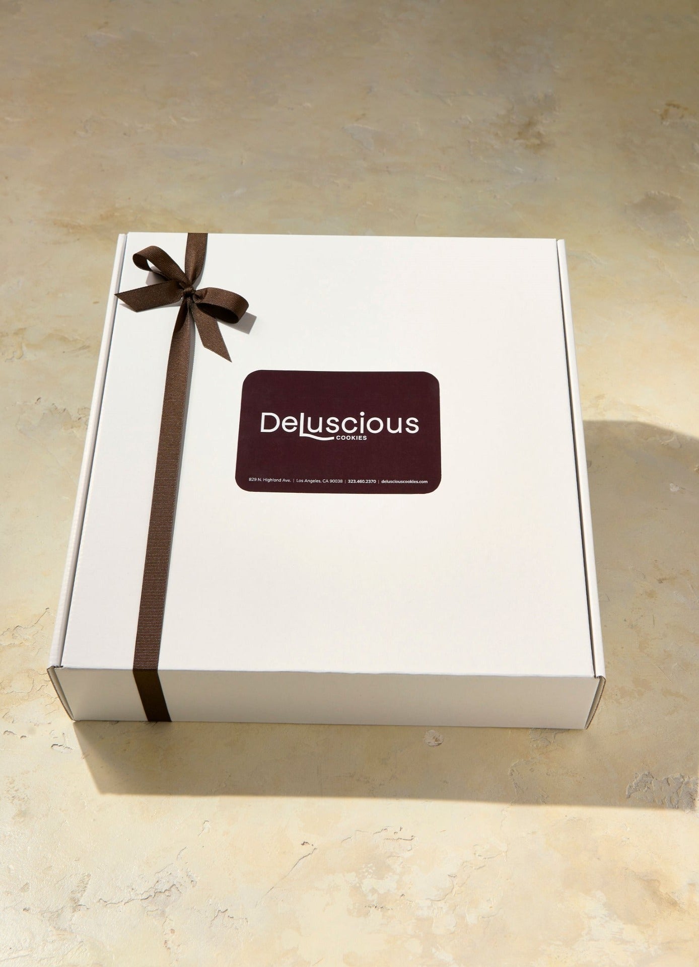 White Box with Brown Ribbon (Complimentary)