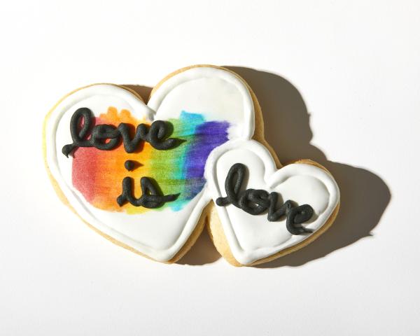 Pride Love is Love heart