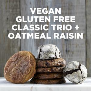  Vegan Gluten-Free Cookie Trio + Oatmeal Raisin 