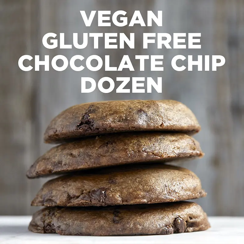 Vegan Gluten-Free Chocolate Chip Cookie Dozen