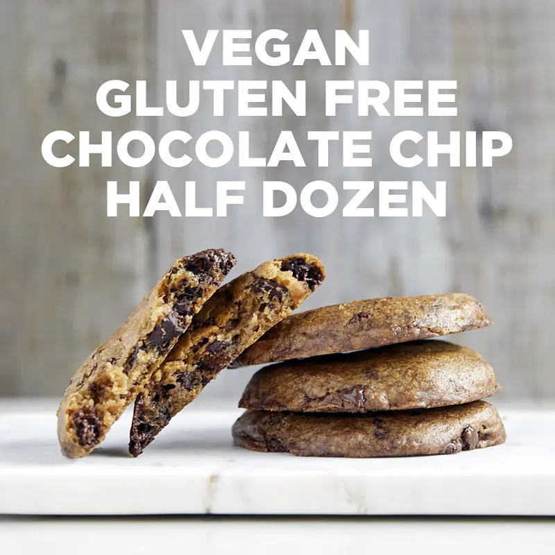 Vegan Gluten-Free Chocolate Chip Cookie Half Dozen