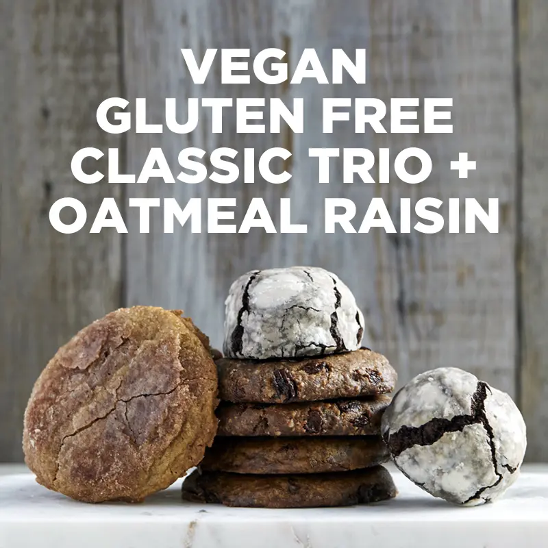 Vegan Gluten-Free Cookie Trio   Oatmeal Raisin 